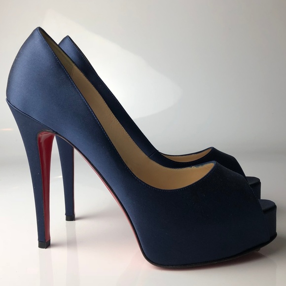 Christian Louboutin Shoes - Christian Louboutin Hyper Prive 120 Satin Pumps 39
